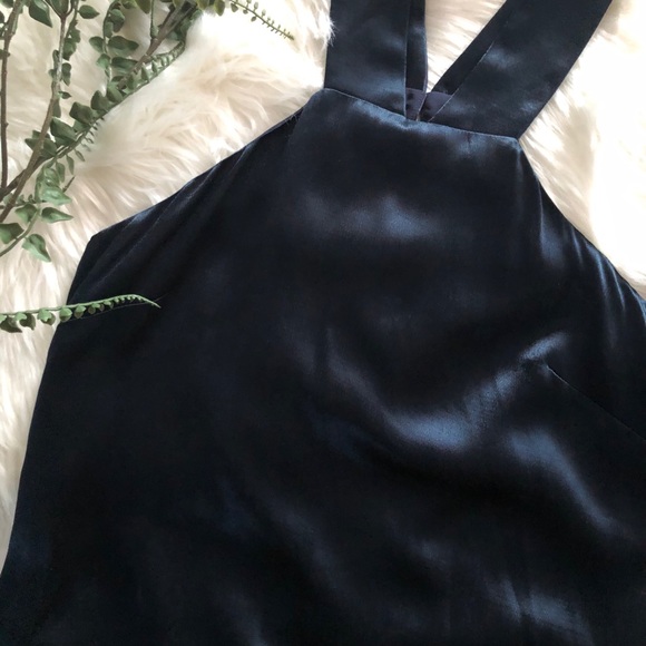 Banana Republic blue fully lined halter top. NWT. - Picture 6 of 7